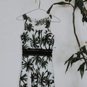Palm Tree Summer Dress
